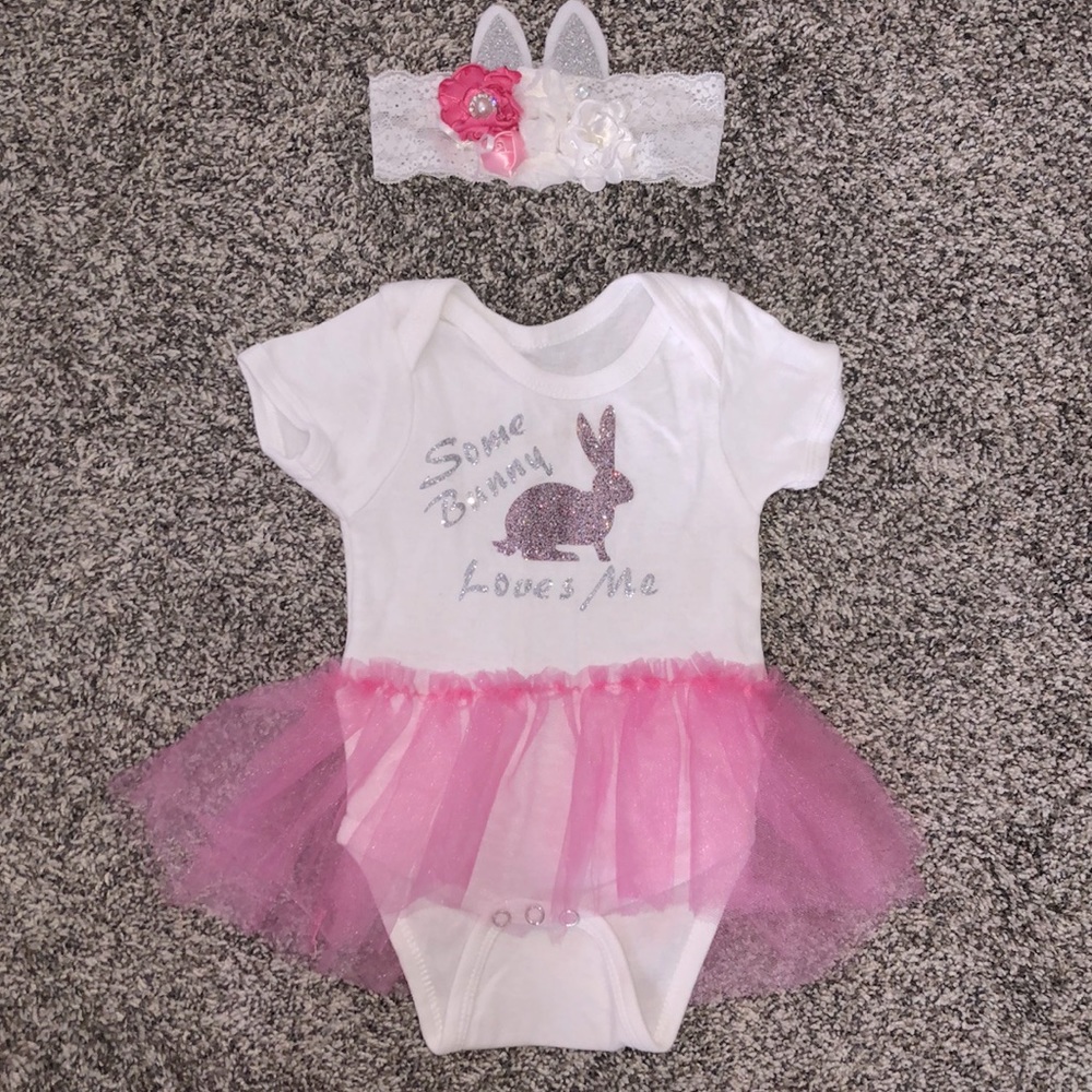 “Some Bunny Loves Me” Tutu onesie